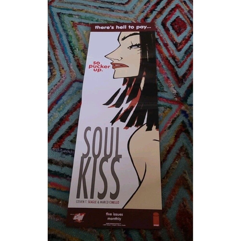 SOUL KISS Promo Poster, Cinello, 11x34, 2009, Black Horse Comics.